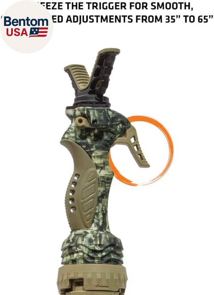 Hunting Trigger Stick Gen3 Shooting Stick, Adjustable Height, Quick-Detach Yoke,