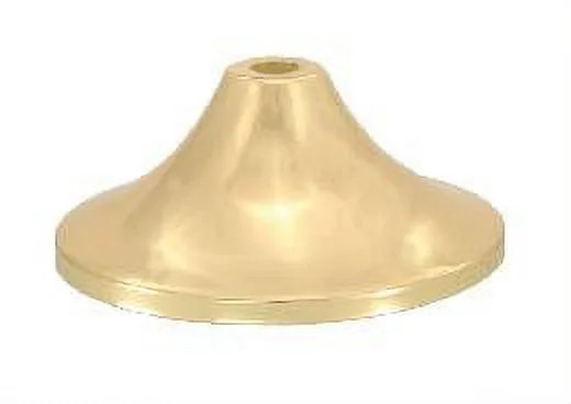 B&P Lamp Smooth Cone-Shaped Brass Cap