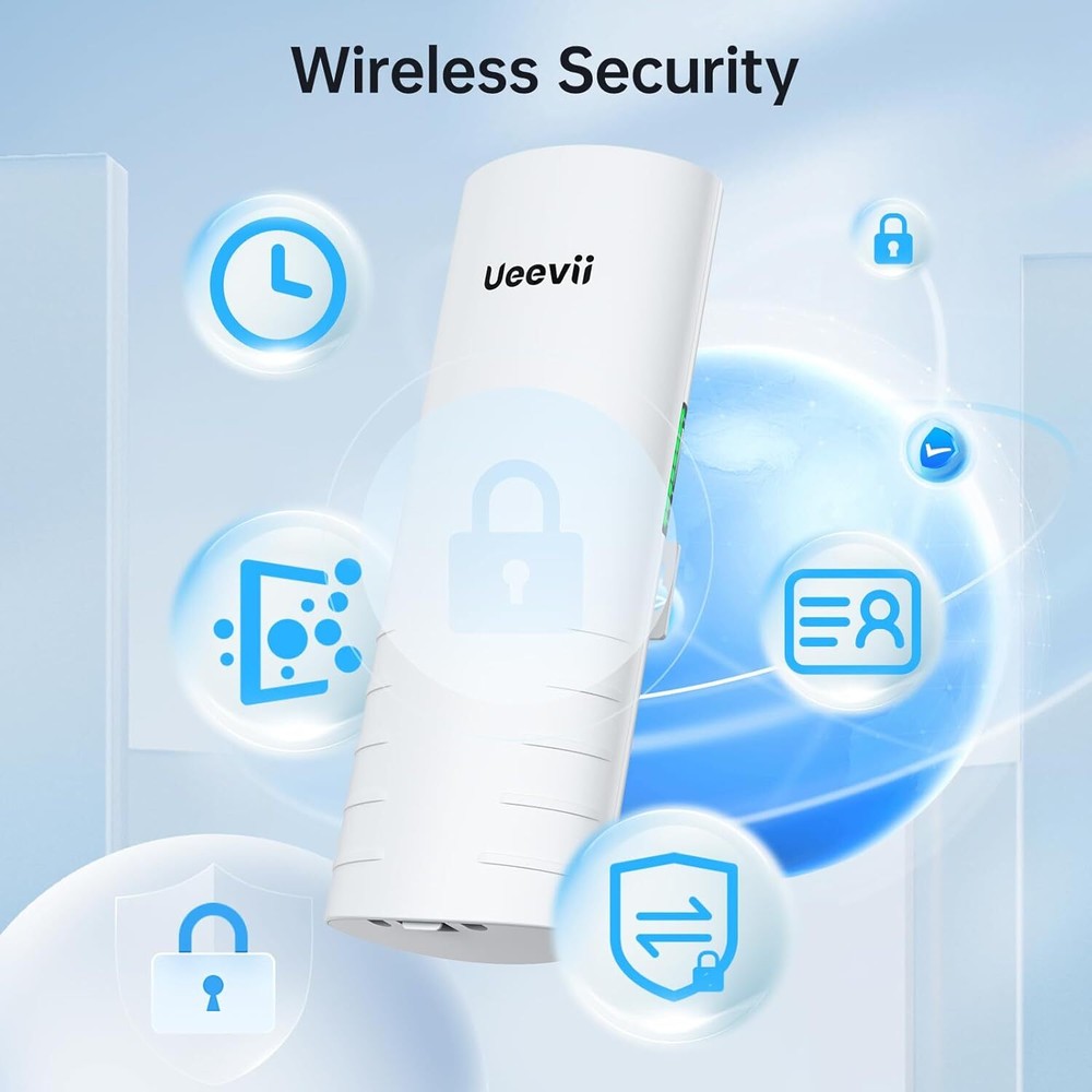 Wireless Bridge Outdoor Point to Point & 2-Pack Bridge Bracket Extend Network