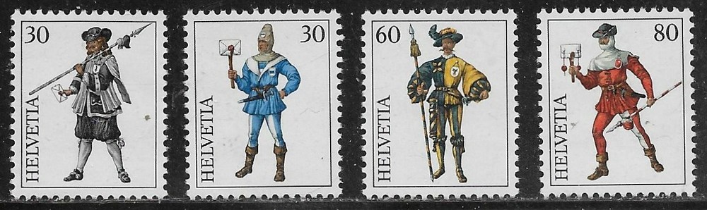Switzerland Scott # 585a-d MNH