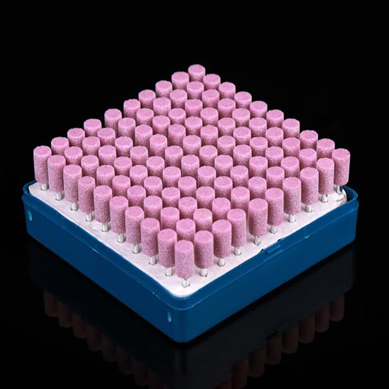 100 PCS Rotary Mounted Abrasive Grinding Stone Point Wheel Bits Set For Dremel