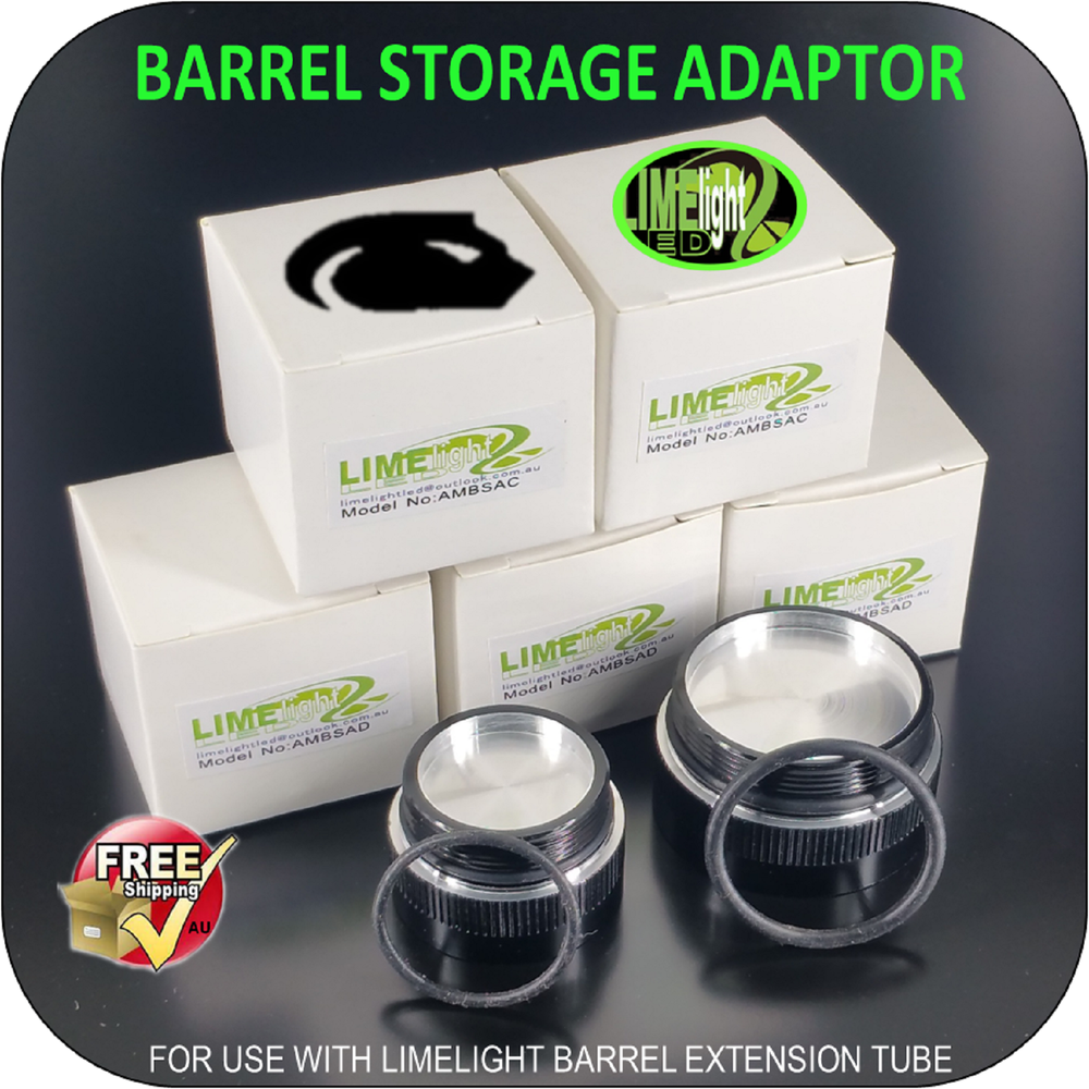 MAGLITE UPGRADE MOD CONVERSION BARREL EXTENSION COMPARTMENT ADAPTOR C/D CELL AU