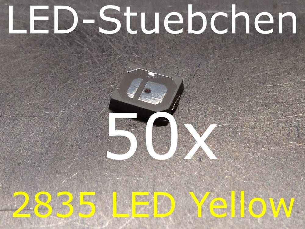 50x 2835 LED Yellow 60mA