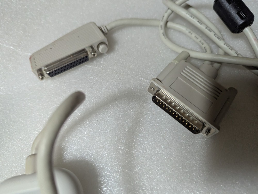 CABLE ONLY! (RARE) Imation Super Disk 120MB Parallel Port CABLE split Genuine