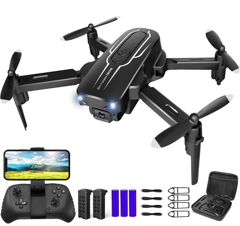 Drone with Camera- 1080P HD FPV Camera 90 Adjustable Lens 360 Flips