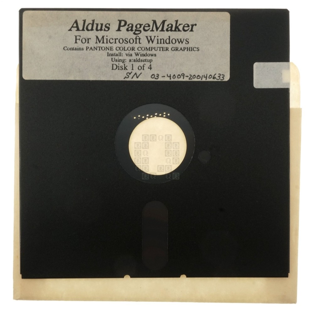 Aldus PageMaker for Microsoft Windows, 5-1/4" Floppy Disks