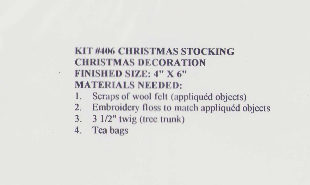 Christmas Home PRIMITIVE Wool Embroidery Pattern Penny Rugs INCLUDES STOCKING