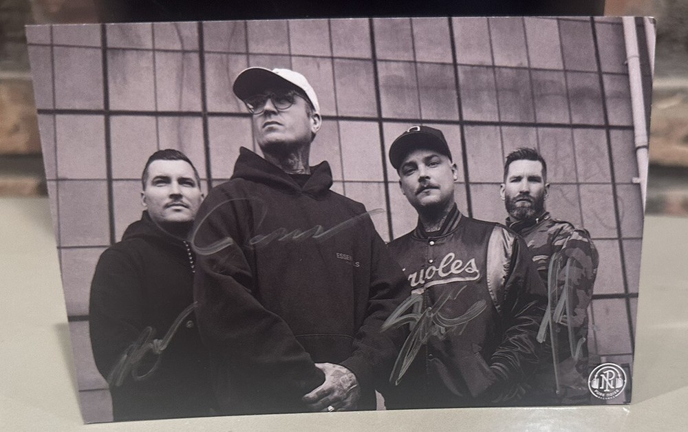 THE AMITY AFFLICTION Signed Postcard “Not Without My Ghosts” CD