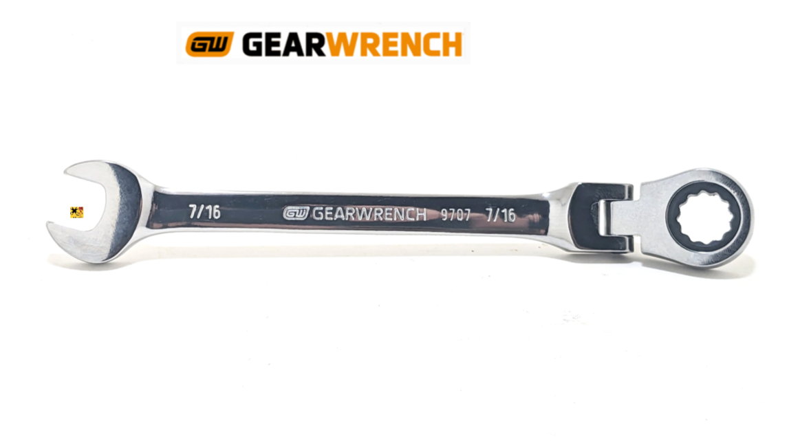 NEW GEARWRENCH FLEX HEAD RATCHETING WRENCH 12 POINT METRIC MM SAE INCH PICK SIZE