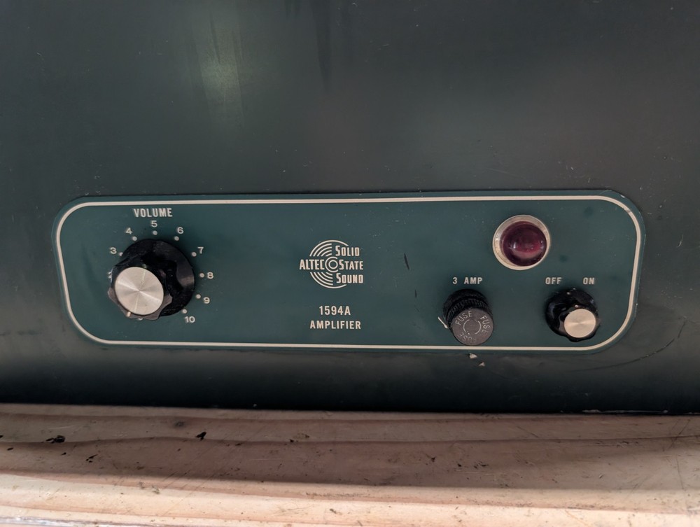 Altec Lansing 1594A Amplifier 100W Vintage Solid State Peerless Transformer