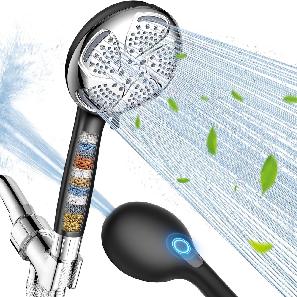 ed Shower Head with Handheld, High Prure 7-Spray