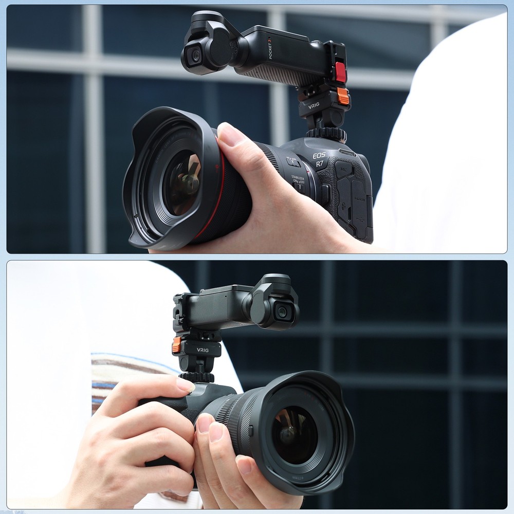 Cold Shoe Camera Mount Adapter Quick Release For DJI OSMO Action 5 Pro / 4 / 3