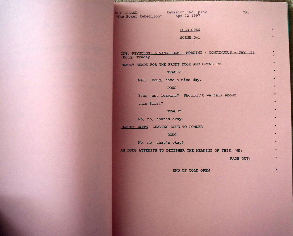 1997 Original Guy Island (The Boxer Rebellion) Final Draft Script