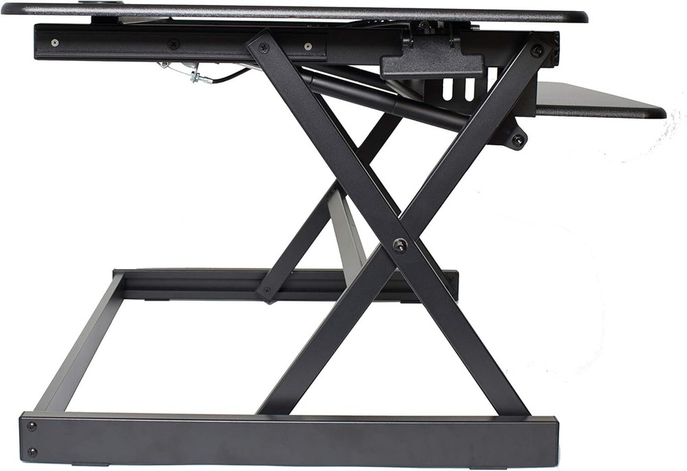 Rocelco 40" Large Height Adjustable Standing Desk Converter - Quick Sit Stand Up