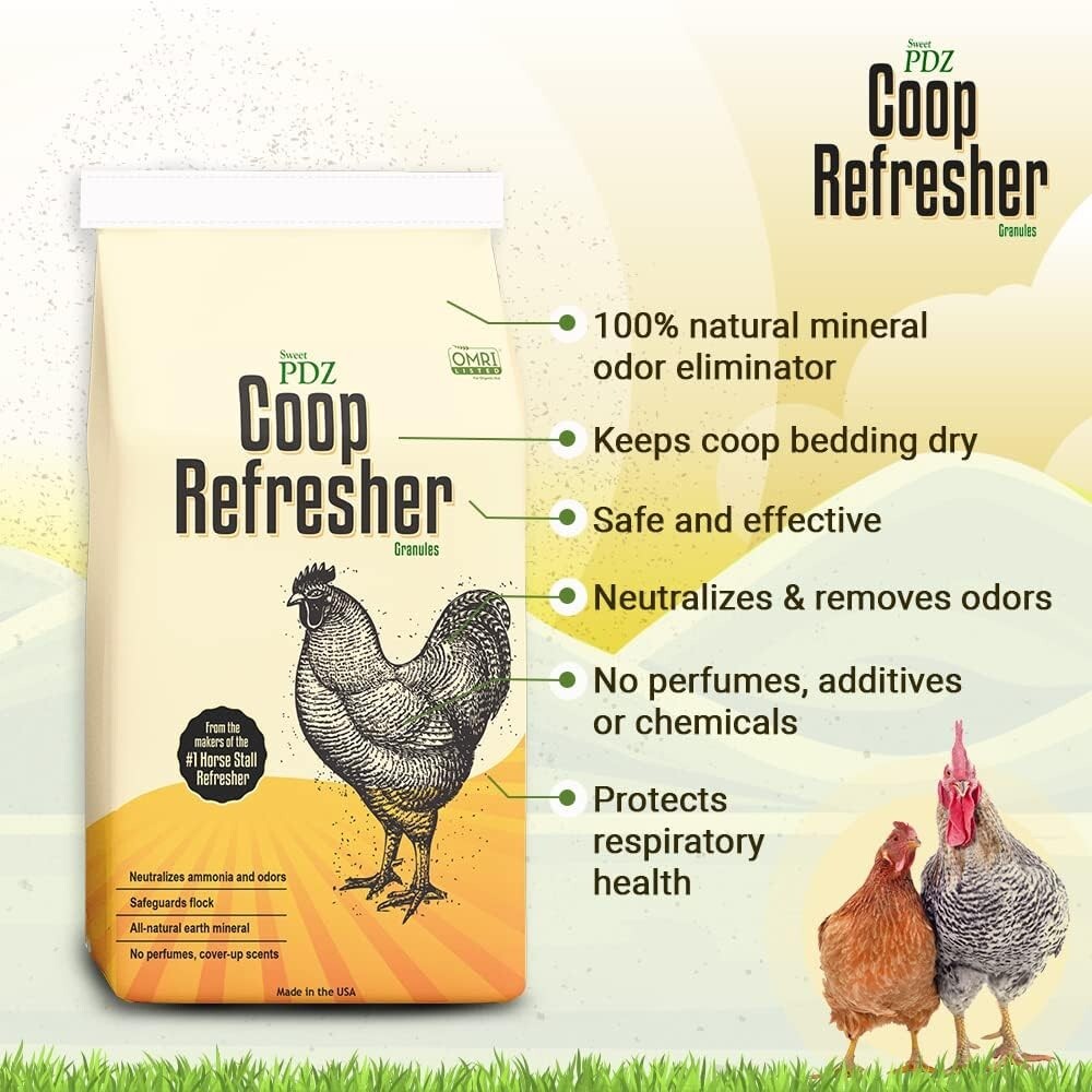 Coop Refresher Zeolite Odor Eliminator Essential Chicken Coop Accessory 10LB