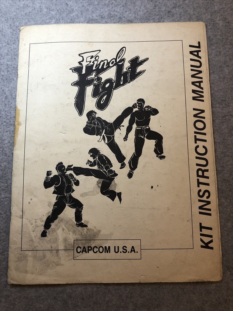 ****** Final Fight Arcade Game Manual Service Guide Coin-op *****