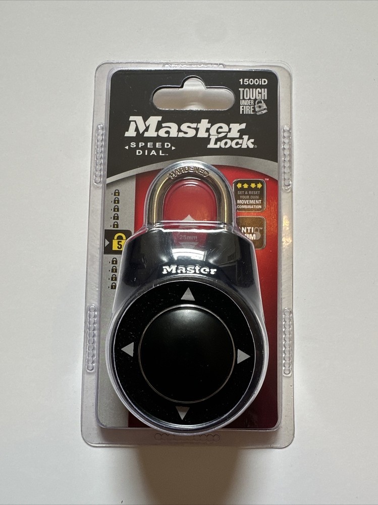 Black Master locks Speed Dial 1500iD Directional lock