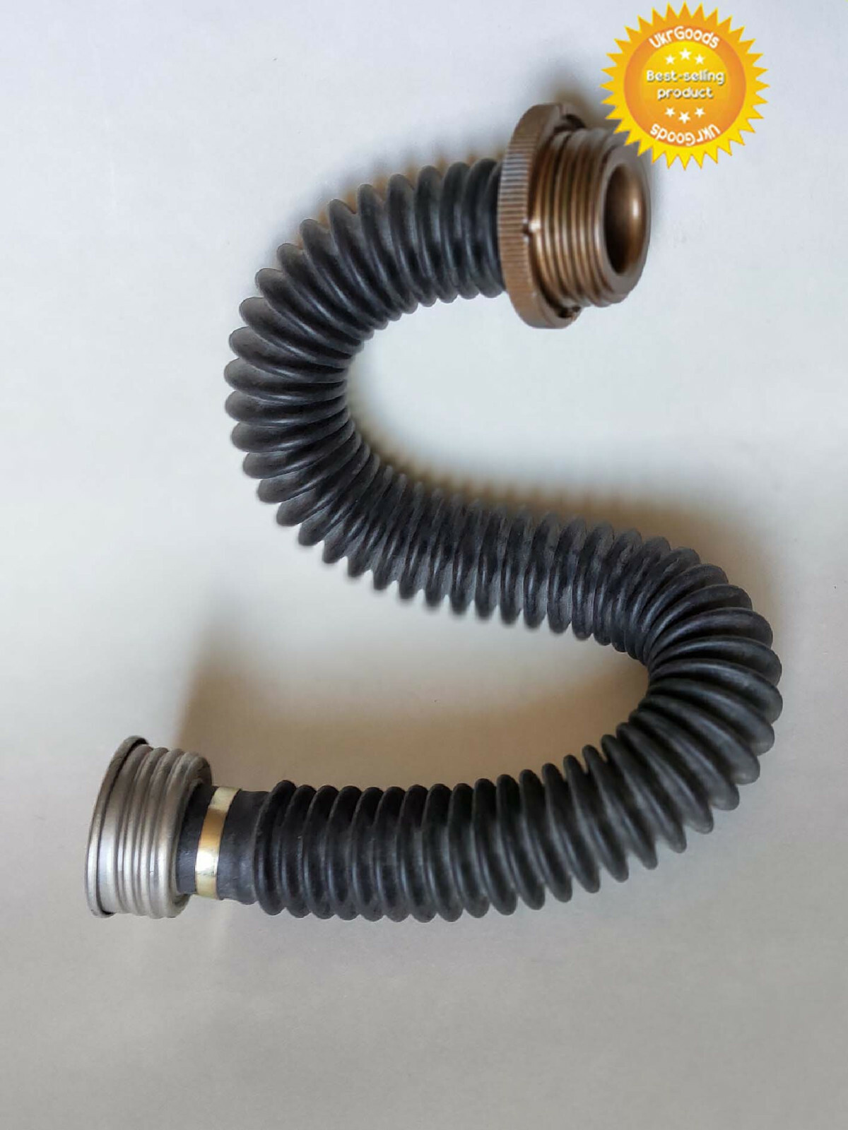 Black Hose Tube Pipe Soviet Russian Military Gas mask GP-5 Rubber 40mm Original