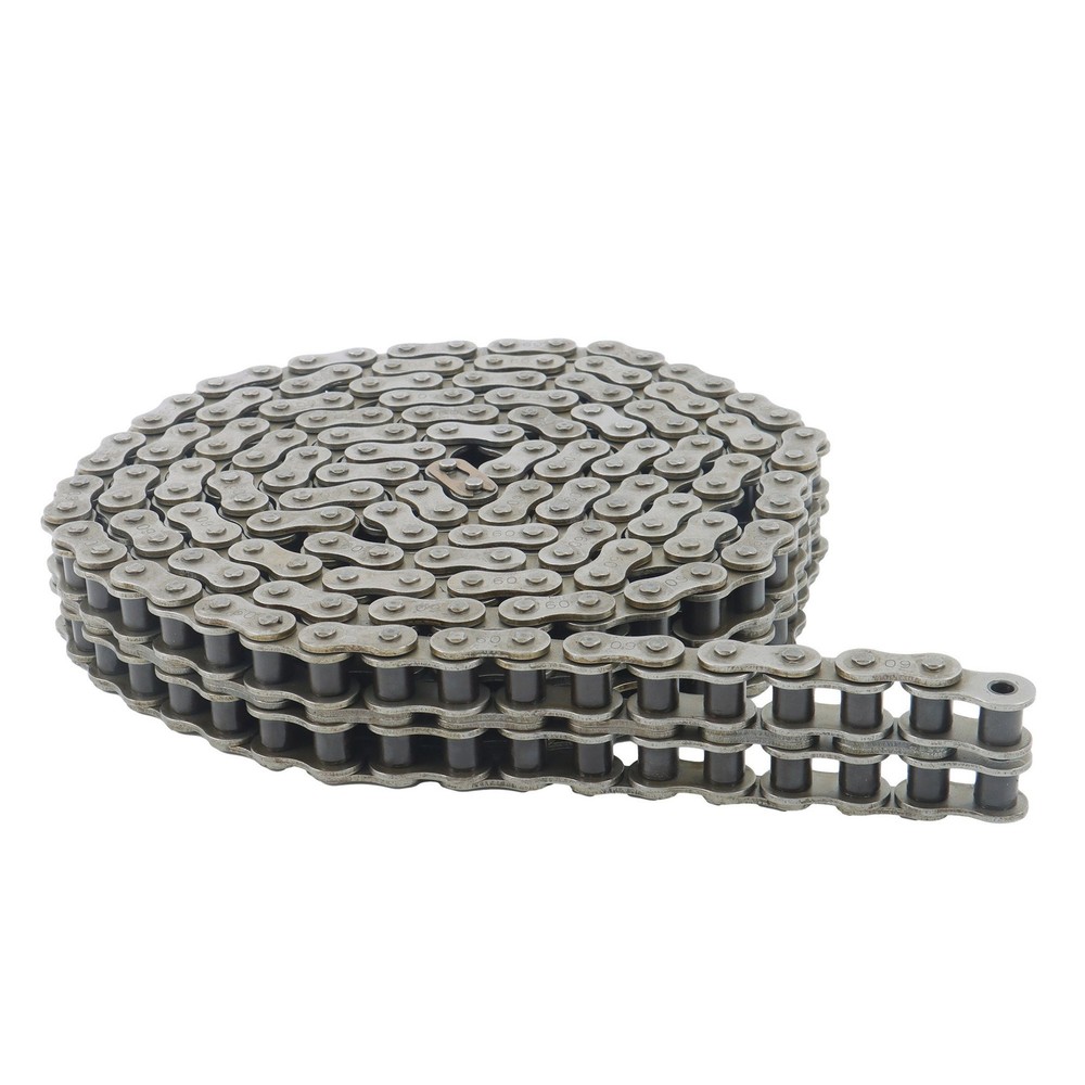 60-2 Double Strand Duplex Roller Chain 10 Ft with 2 Connecting Link