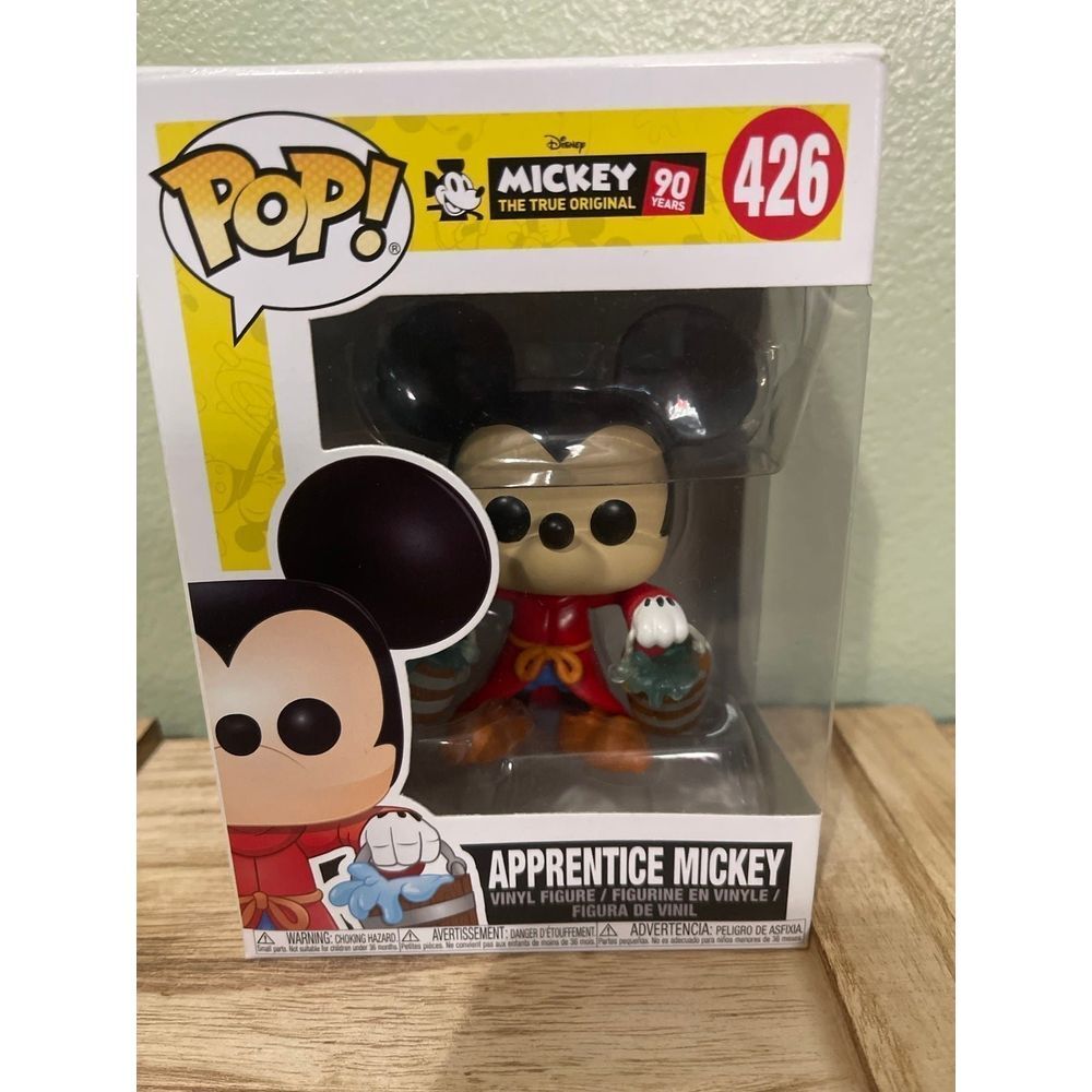 Funko POP! Disney #426 APPRENTICE MICKEY 90 Years  ~ Used