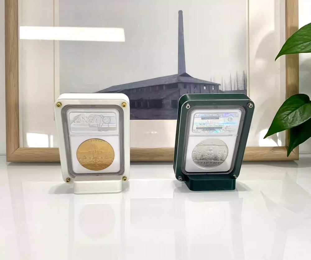 1 Slab Colored Display Frame Case Box with Stand For NGC THICK Holder