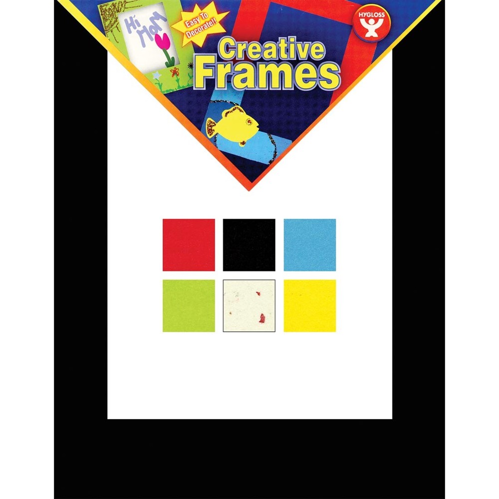 Hygloss 8-1/2 x 11" Assorted Color Creative Frames