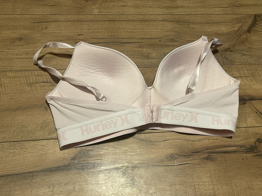 Hurley Wireless Light Pink Bra Size 34B