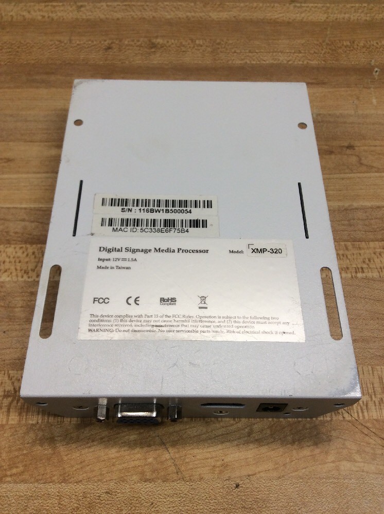 IADEA XMP-320 1080P DIGITAL SIGNAGE MEDIA PROCESSOR FULLY TESTED!!