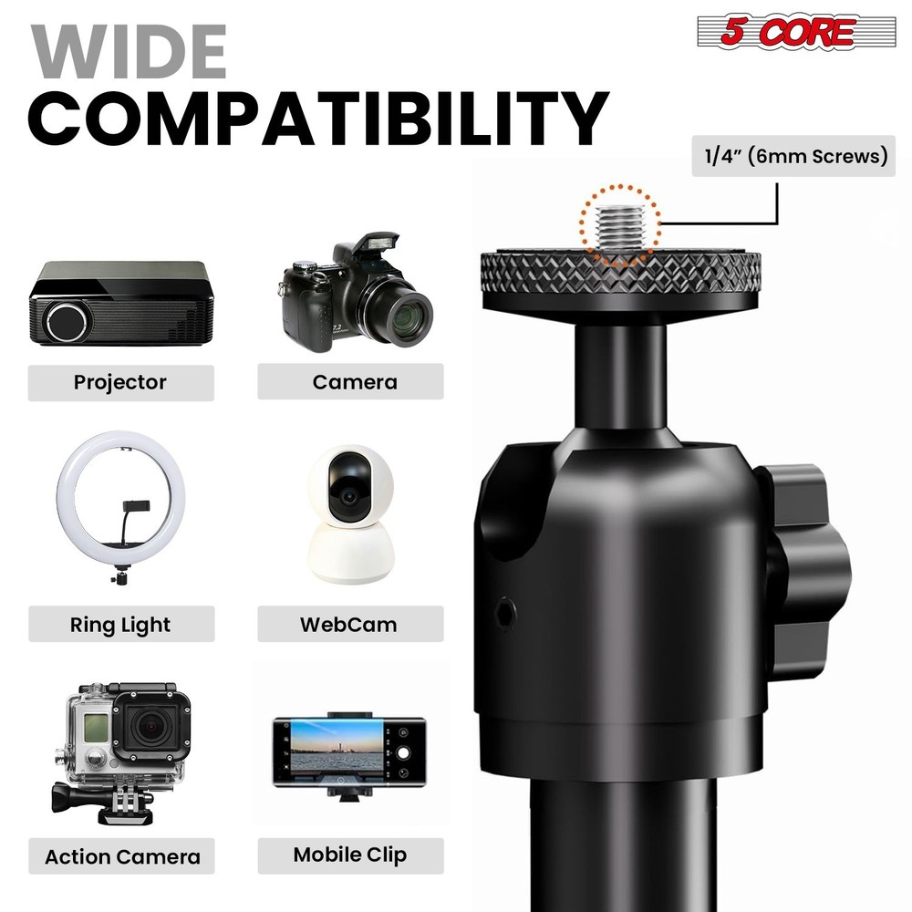 5 Core Projector Stand Floor Adjustable Heavy Base Universal Projectors Support