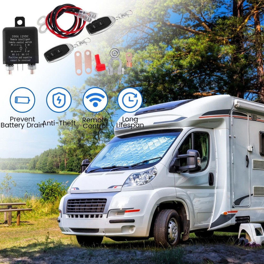 Car Battery Disconnect Switch Remote Control Power Kill Master Isolator Cut Off