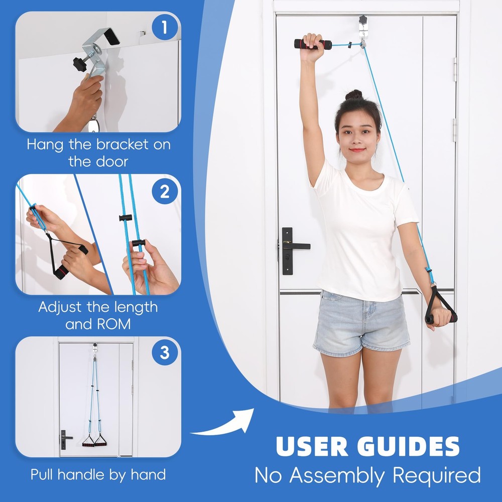 Shoulder Pulley for Physical Therapy - Shoulder Exercise Pulley With Fixed Me...