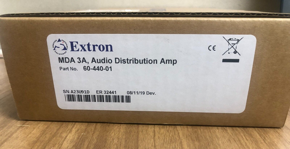Extron MDA 3A Three Output Stereo Audio Distribution Amplifier 60-440-01