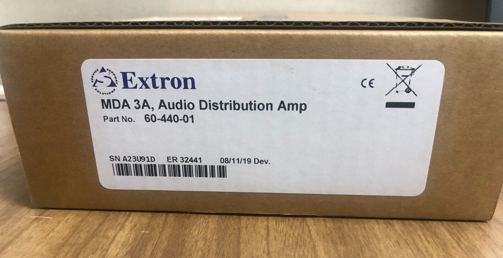 Extron MDA 3A Three Output Stereo Audio Distribution Amplifier 60-440-01