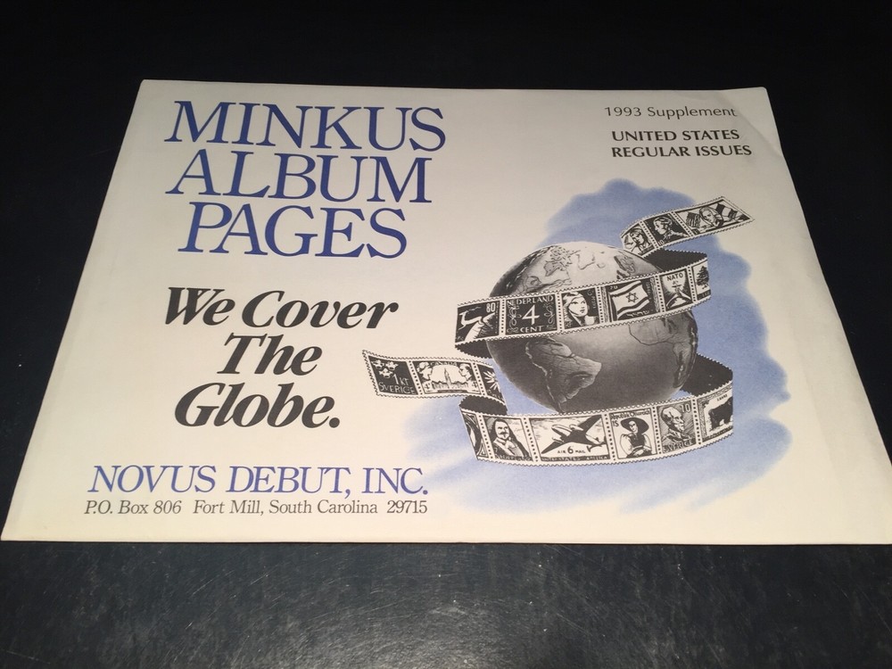 Minkus United States Regular Issues Stamp Album Supplement Pages- 1993