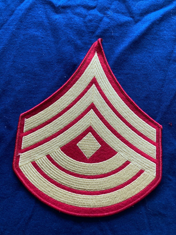 EHTF USMC 1st First Sergeant chevron single merrowed edge formal evening dress