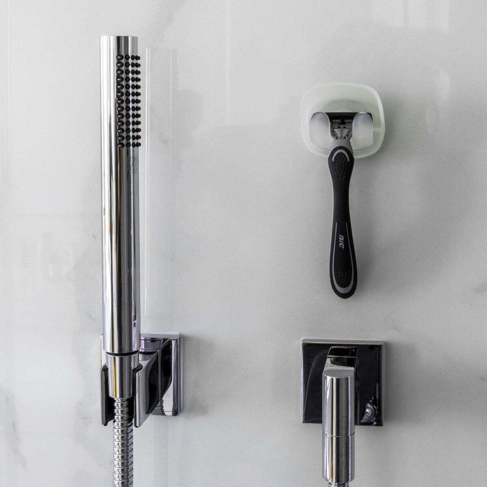 Sttelli 5Piece Essential Bathroom Bundle - White, Navy and Gray