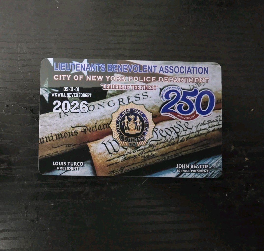 Lieutenant LBA Card Not PBA Twenty Twenty Six Geniune Mint Condition Unsigned.