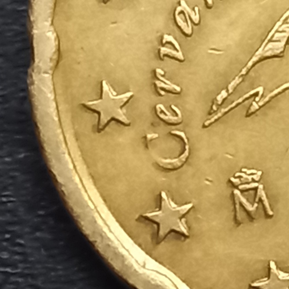 20 cent euro 2001 spain error minting