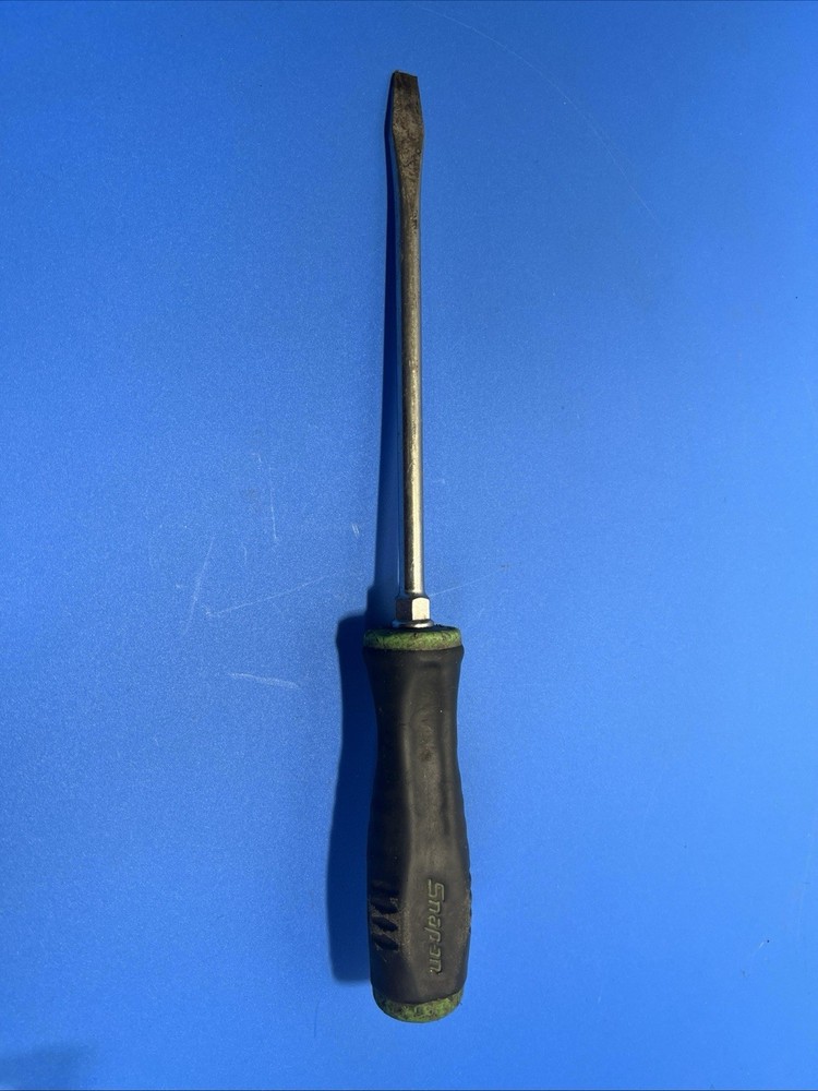 Snap-On 13 1/2" Flat Head Screwdriver Rubber Handle ~T514