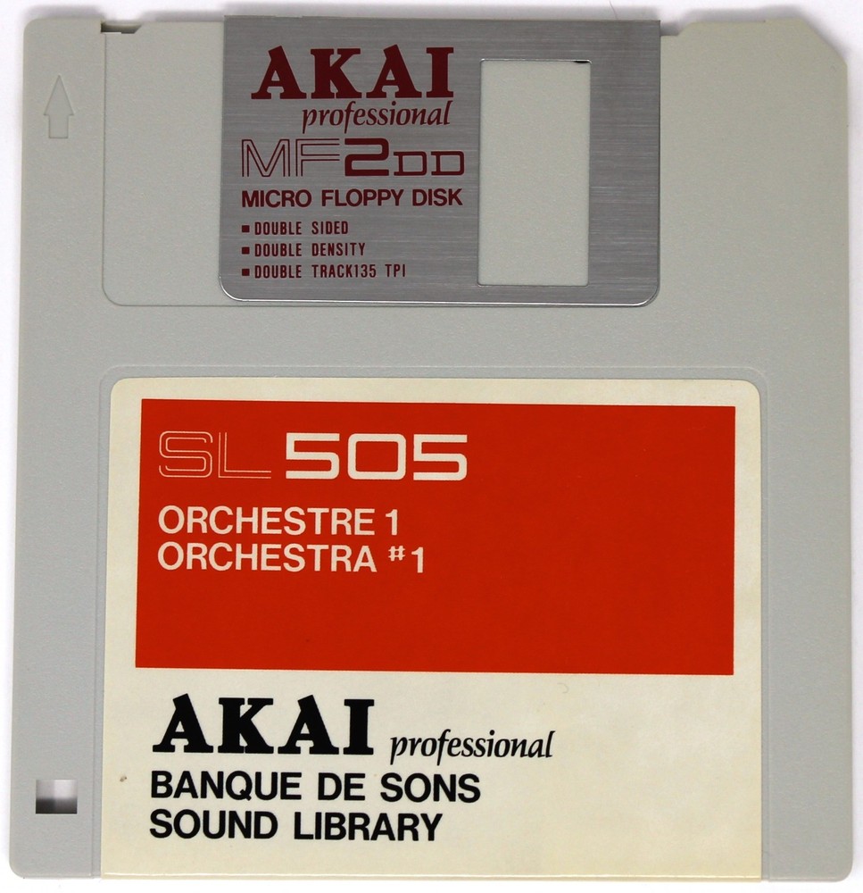 Akai SL505 Orchestra #1 S900 Format Floppy Disk Banque De Sons