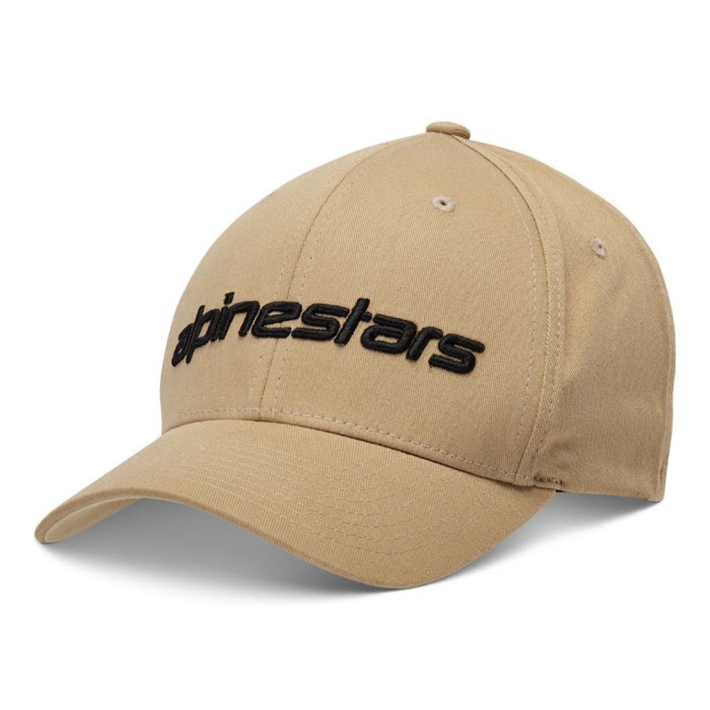Alpinestars Linear Baseball Cap Hat Flexfit Sand Black