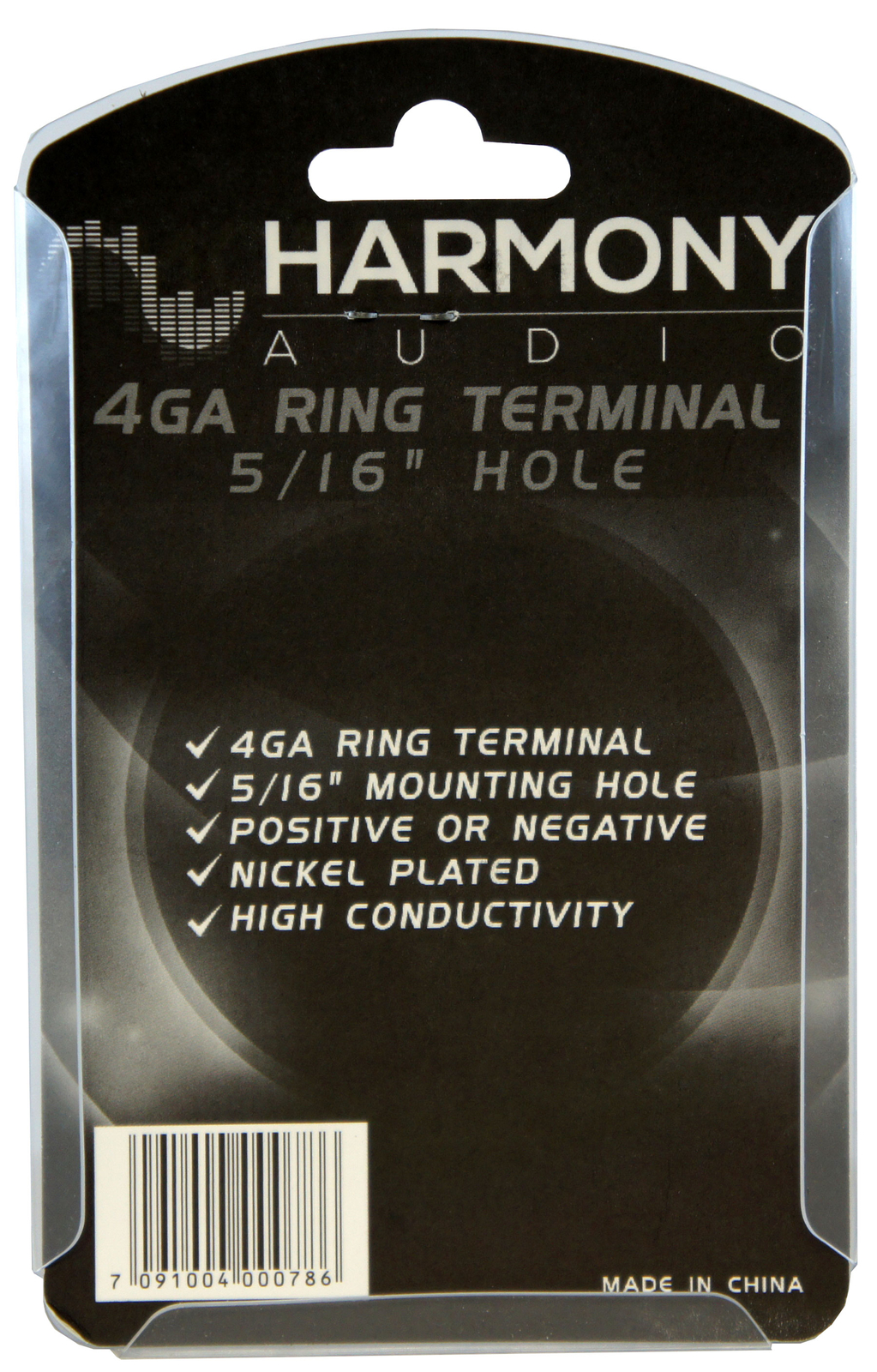 Harmony Audio HA-RT4 Car Stereo Power or Ground 4 Gauge 5/16" Ring Terminal New