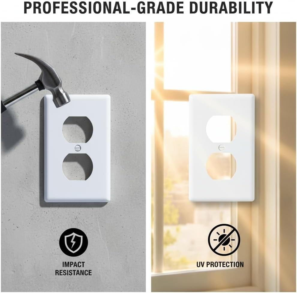 Outlet Covers Wall Plates - Electrical Outlet Covers12-pack Standard Size