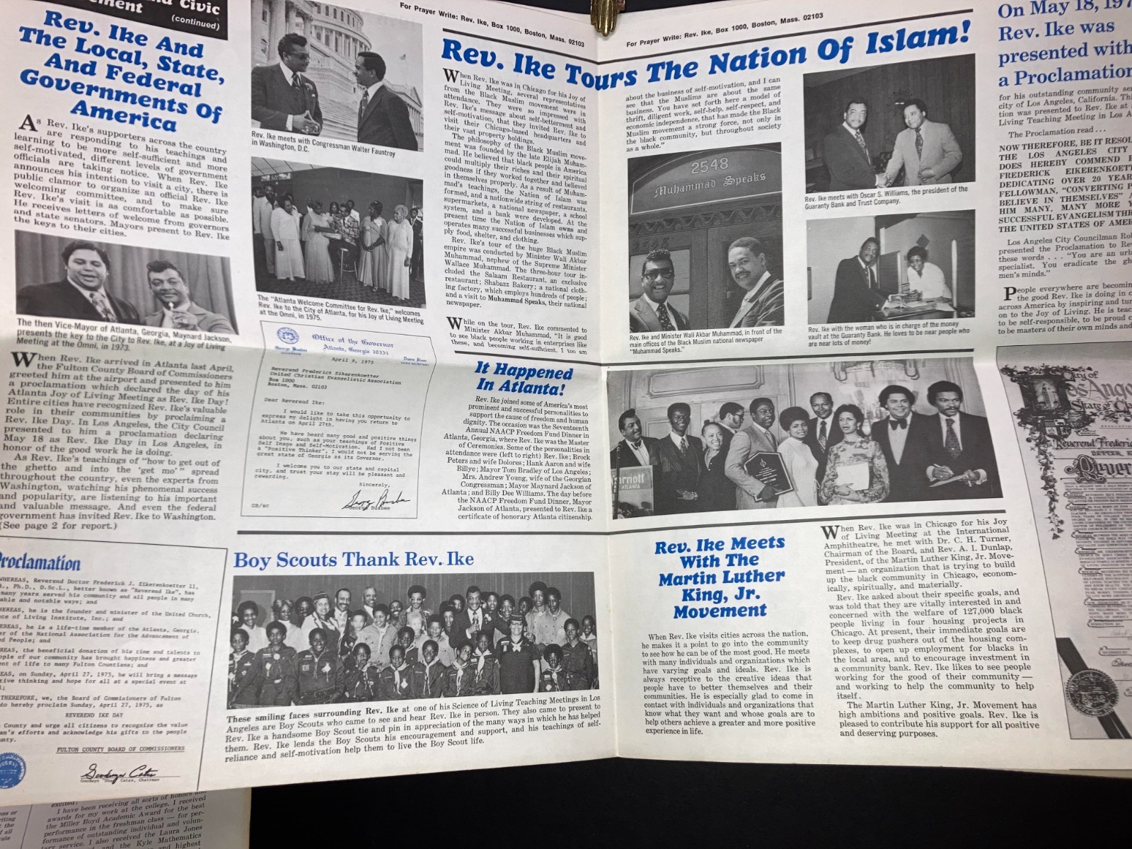 Vtg Lot African American Prosperity Evangelist Rev. Ike~1970s Action! + Ephemera