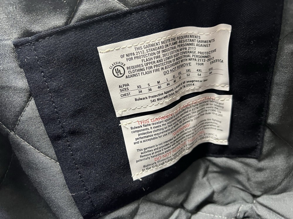Bulwark Parka Jacket Size M