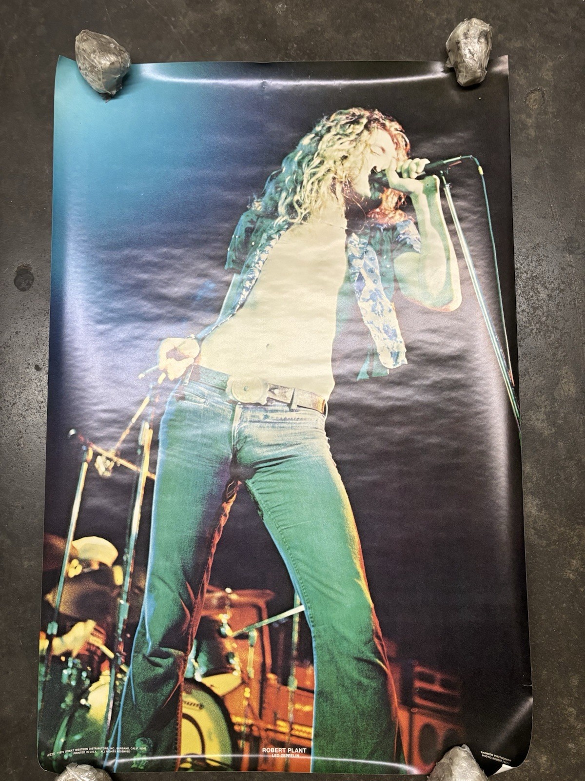 robert Plant Led Zeppelin Rock Poster Vintage 1973 C2854