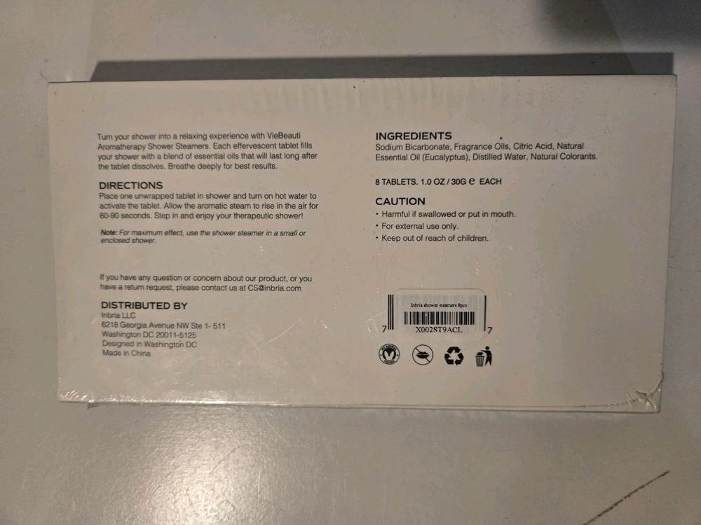 Inbria Shower Bombs 8 Tablets