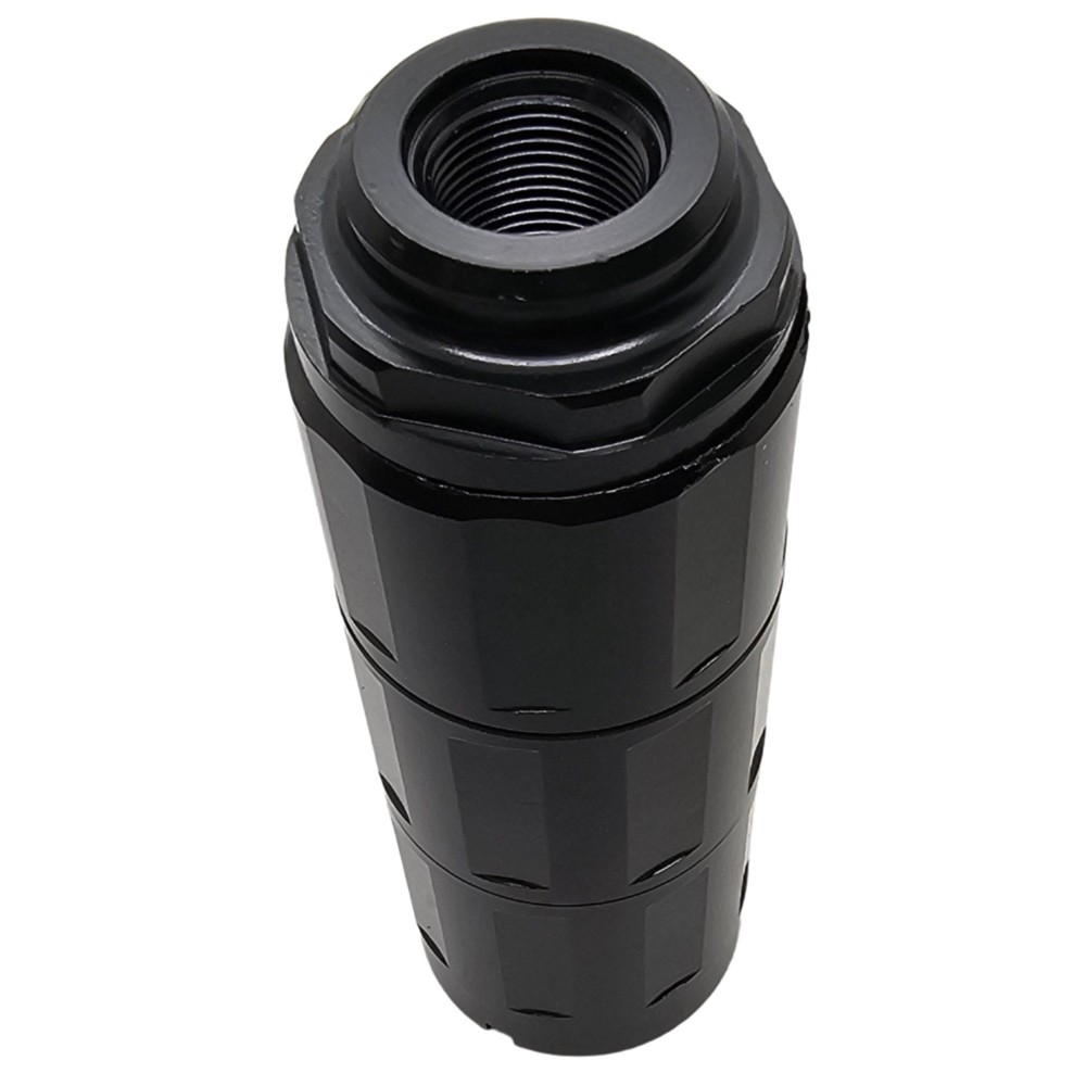 Linear CNC Threaded 1/2x28 Muzzle Brake, Compensator – Steel, Black – 3.8" Long