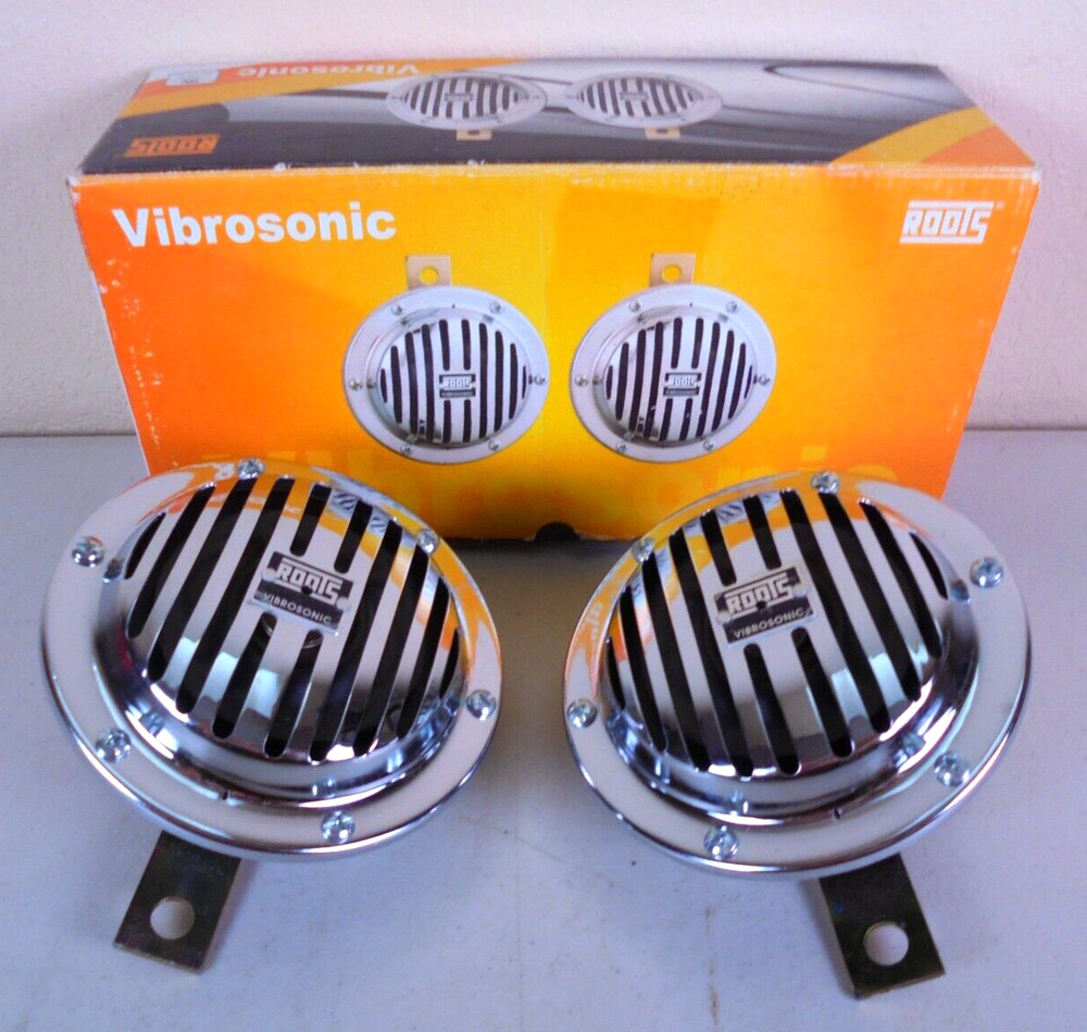 Roots Vibrosonic Horns 12V/3.5A NOS