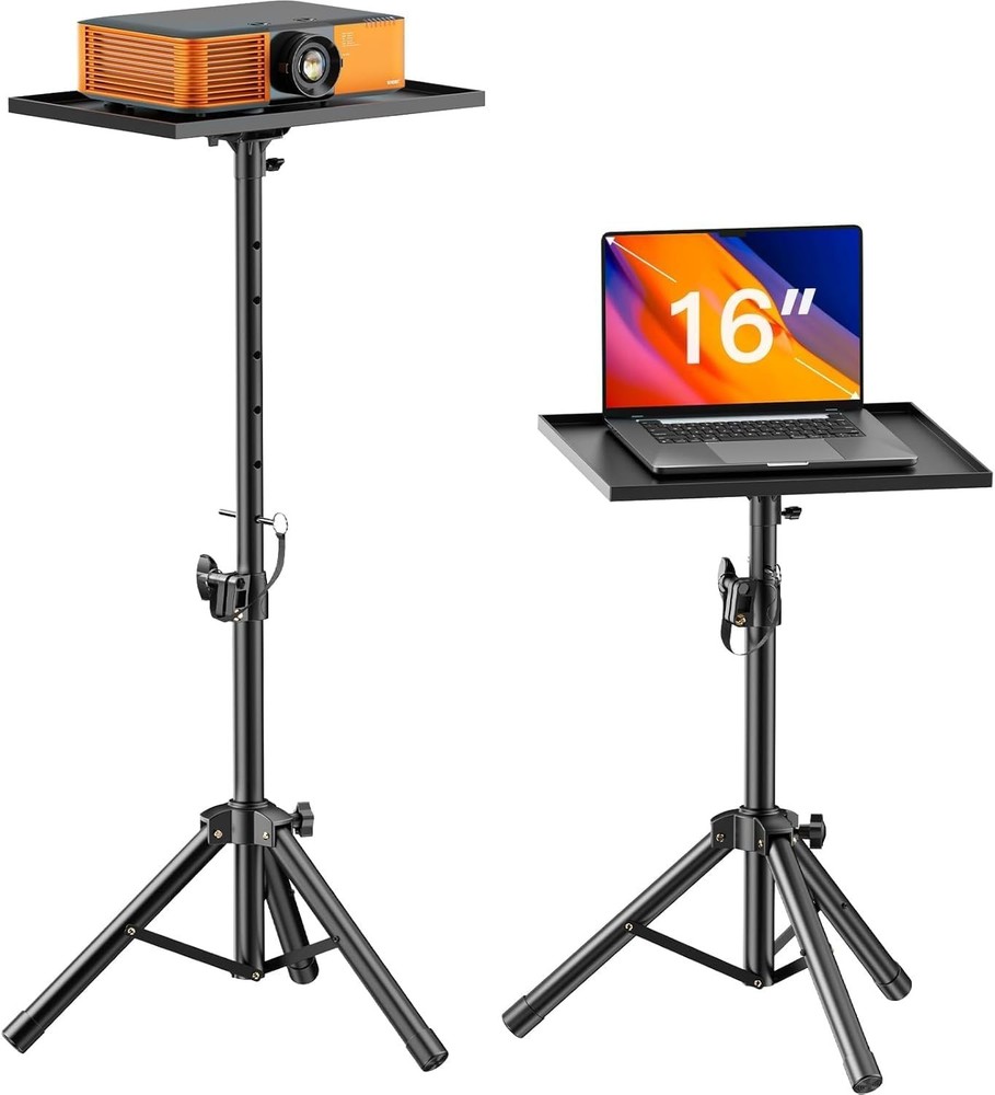 Versatile Portable Projector Tripod Stand - 22 lbs Capacity, Quick Setup